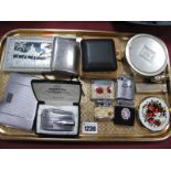 Ronson, Varaflame Lighters, Polstar lighter, cigarette cases, etc:- One Tray