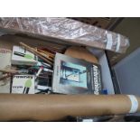 Artist Brushes, paints, artist easel, etc:- One Box