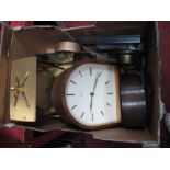 A 1960's Smith's Mantel Clock, Kundo (German) wall clock, Smith's Sectric mantel clock, other