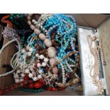 Assorted Costume Beads, etc:- One Box
