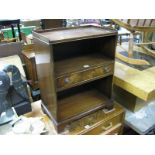 A Mahogany Bedside Cabinet, with low gallery and single drawer, 51cm wide.