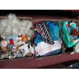 Soft Toys, linens, TY Beanies, etc:- Three Boxes