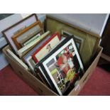 M. Wright, Irene Howard, Joyce Spurr and other watercolours, prints etc:- One Box