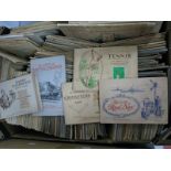 Over 100 Pre-War Cigarette Card albums by John Player, Wills among others, nearly all with full sets