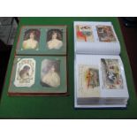 Two Albums of Mainly Early XX Century Picture Postcards, including comic many by Bamforth's, Mabel