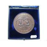 A Cased Bronze Medal in Commemoration of the 700th Anniversary of the Mayoralty of the City of