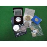 Canadian Silver Dollar Coins: 1992, 1994, Canadian silver one dollar coin 1994, G.B five pounds