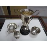 A Hallmarked Silver Twin Handled Trophy Cup,"Royal Welsh Show for Excellence in Confectionary L.G