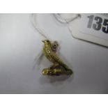 A Bird Charm Pendant, inscribed "GRIP", and initialled "ABC" to the underside.