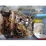 A Mixed Lot of Assorted Costume Bead Necklaces, etc.