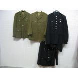 Late XX Century No. 2 Dress Tunic, with medal ribbons and divisional embroidered badge on sleeve;