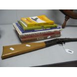 A Mid XX Century Milbro Scout Air Rifle; six books, all firearms related including Georgian