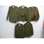 An ER II Captain's Tunic and Trousers, Sherwood Foresters/Army Cadet Force and leather Sam Browne;