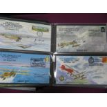 An Album of Approximately One Hundred Flown Covers, many signed including commemorating first flight