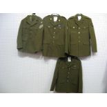 Late XX Century Sergeant's No.2 Dress Jacket, with medal ribbon and Ordnance collar badges; late