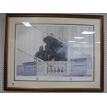 AFTER DAVID PENTLAND Operation Nimrod, 5th May 1980 (Iranian Embassy Siege), graphite signed by