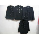 A Late XX Century Black Tunic, no insignia, possibly police; late XX Century Private's No. 1 dress