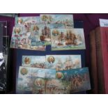 A Set of Ten Price's Patent Candle Company Limited Trade Cards of Famous Battles, including - Battle