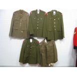 A Late XX Century Scots Guards Tunic, Trousers Shirt and Tie, No. 2 dress, with insignia and