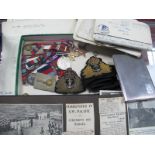 A WWII Royal Navy Medal Trio and Associated Items, comprising War Medal, Burma Star with Pacific