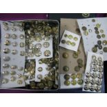 A Large Tin of XX Century Military Brass and Staybrite Buttons, some mounted on cards.
