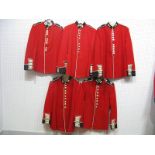 A ERII Grenadiers Guards Red Tunic; ERII Coldstream Guards red tunic; ERII Scots Guards red tunic,