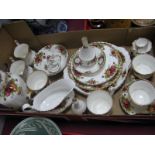 Royal Albert 'Old Country Roses' Tea and Decorative Wares, including vase, bell, napkin rings,