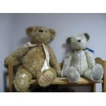 A Deans Rag Book Centenary Bear 1903-2003, golden plush, articulated, with neck bow, length 65cm and