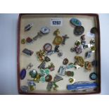 A Collection of Enamel and Plastic Pin Badges - The Saint Club, Scouting, Rifle Club, Red Cross,