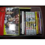 A Quantity of Boxed DVD's including Alan Partridge, Fools and Horses etc:- Three boxes