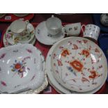XIX Century 'Bloor' Derby Plates, other XIX Century china:- One Tray