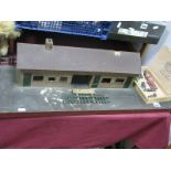 A Mid XX Century 'O' Gauge Station Platform and various lead figures.