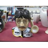 A Peggy Davies John Lennon (Sgt Pepper) Character Jug, artists proof by Victoria Bourne, 15cm high.