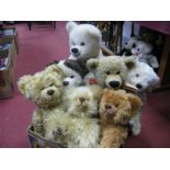Seven Martin Plush Teddy Bears, Limited Edition noted including Benedikt, Peach, Collin, Premium II,