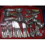 A Set of Five Hallmarked Silver Fiddle Pattern Forks, CB, London 1852; together with decorative