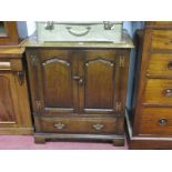 A Titchmarsh & Goodwin Style TV Cabinet, with twin panelled doors over single drawer, on bracket