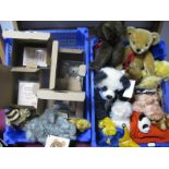 A Collection of Bears, to include four Hermann mohair collectors bears (boxed), Emmy bears,