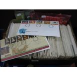 G.B. First Day Covers from 1970-1990; together with pre-decimal used and unused stamps (blocks and