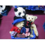 Three Modern Steiff Bear, including Paddington Bear, panda and Limited Edition 2003 Collectors