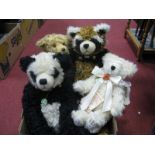 Four Hermann Soft Bodied Models, including Big Panda (69), Musical Angel Bear (Limited Edition)