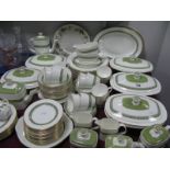 A Royal Doulton 'Rondelay' Pattern Bone China Dinner and Tea Service, over one hundred pieces