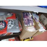 Sheffield United and Rotherham United Programmes, Red Rum photo's, print:- Three boxes