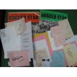 Autographs - Stanley Matthews, Jim Beglin, Peter Springett, Peter Shilton, Derek Dooley, many others