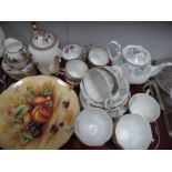 Royal Albert 'Silver Maple' Tea Ware of Twenty Pieces, including teapot, Royal Standard 'Camellia'