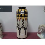A Moorcroft Pottery Vase, decorated in the 'Derngate' design by Emma Bossons, numbered edition 24,