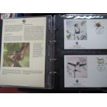 Two Special Albums, containing World Wildlife Fund Covers and World Stamps, depicting various