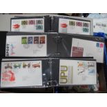 A Collection of G.B First Day Covers From 1971 to 1982 in Three Albums, good condition with