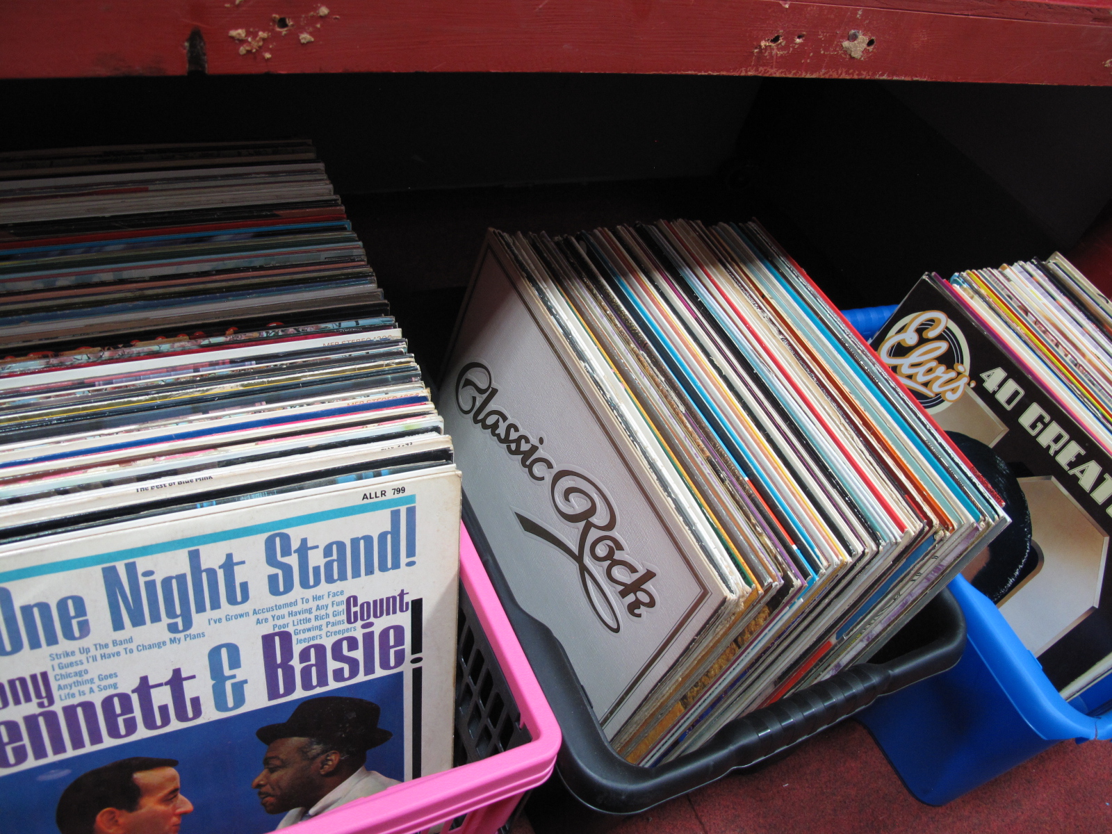 A Collection of Over 100 LP's, 1960's and later, to include Elvis, Rock, Stylistics, Boney M,