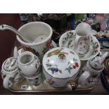 A Portmeirion 'Botanic Garden' Jug and Bowl, tea and coffee pot, planter, ladle and vase, and