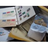 A Box Containing G.B. Stamps, on and off paper mainly modern. A small collection of covers with